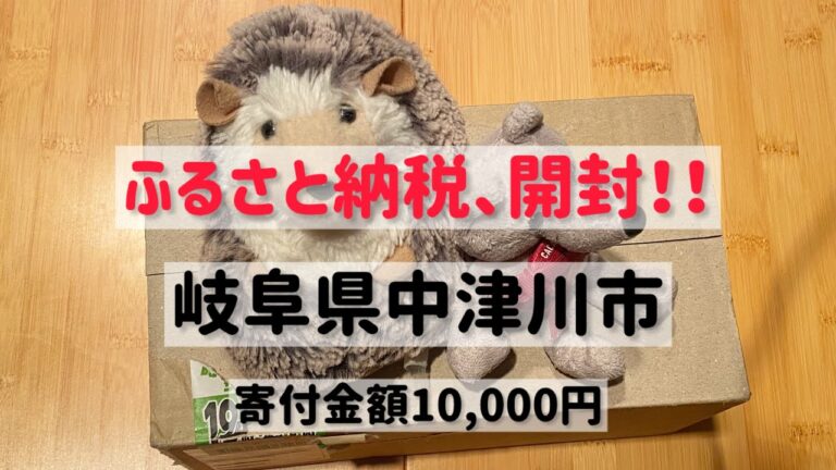ふるさと納税開封(岐阜県中津川市)元祖栗きんとんモンブラン