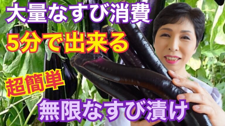 簡単レシピ 5分で出来る無限なすび漬け