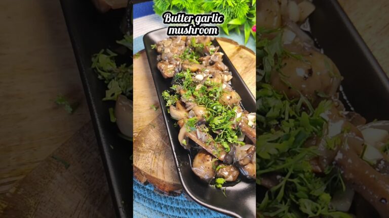 Butter garlic mushroom recipe #shorts