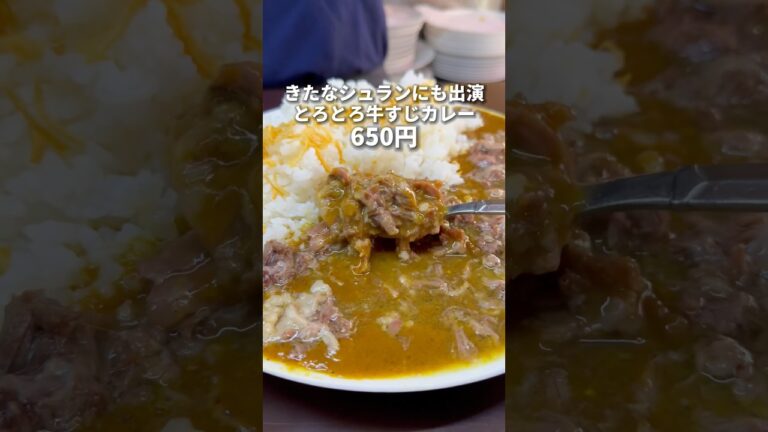 きたなシュラン出演！とろとろ牛すじカレー650円　新宿　小さなカレー家