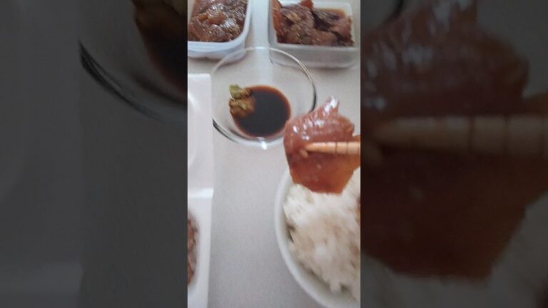 【オリ優待鰤と鯵の醤油漬けで朝飯🍱】