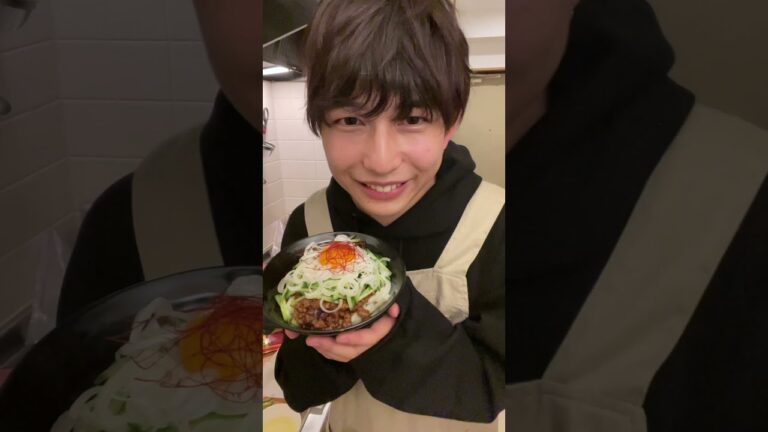 ジャージャーうどん【自炊日記】 #Shorts