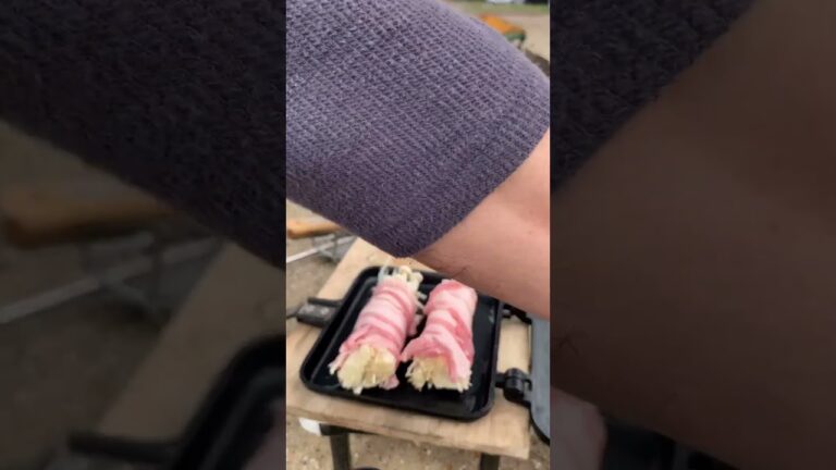 【簡単キャンプ飯】えのきの豚ばら巻き　柚子ぽん酢でご飯もすすむ一品。　#shrots #cooking #food