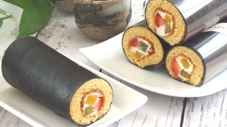 夢のまるかぶり！恵方巻ロールケーキの作り方　ミニロールケーキ