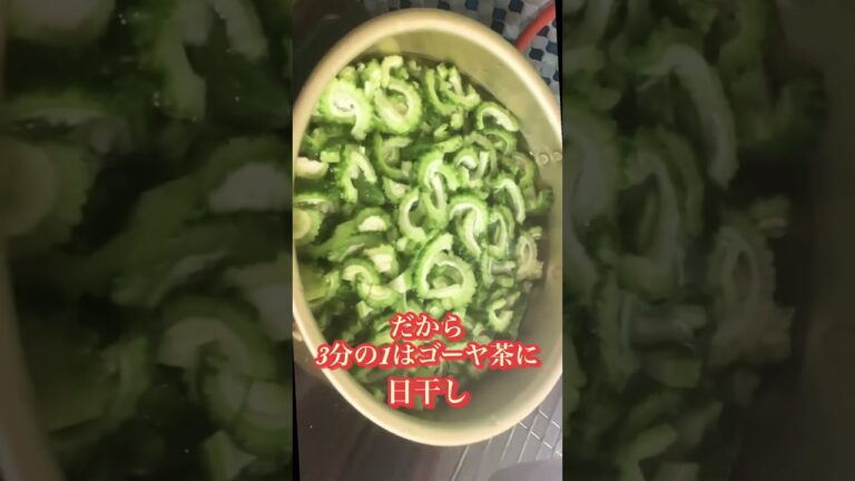 大量のゴーヤ頂いたから冷凍保存へ#shorts