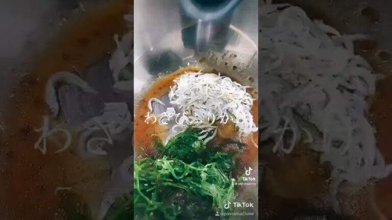 しらすとわかめのわさびパスタ
