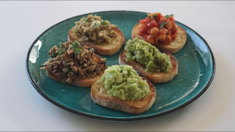 蜂蜜バタールと秋のブルスケッタ5種類のレシピ