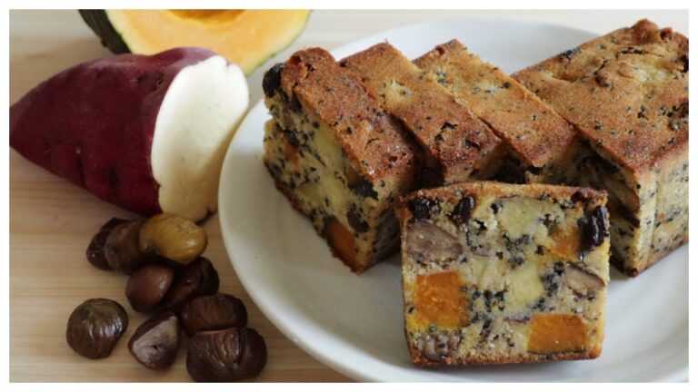 この時期食べたくなります。さつまいも・栗・かぼちゃのしっとりホロホロ　　　　　　　【パウンドケーキ：Pound Cake】