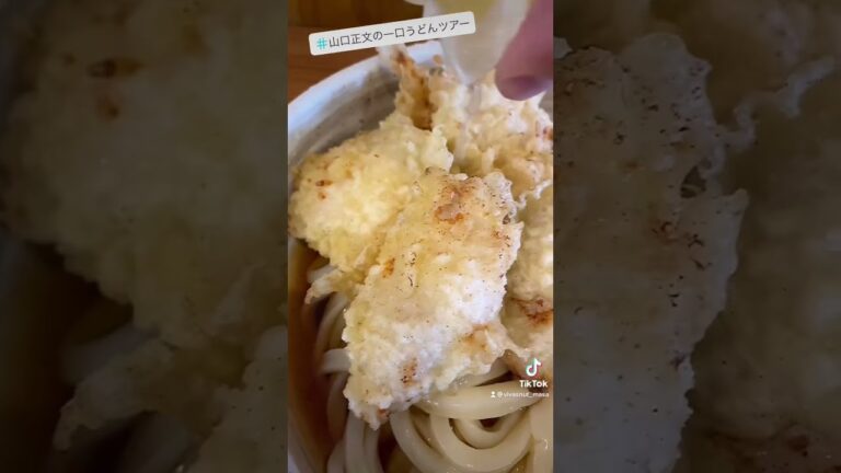 激ジューシーなかしわ天ぶっかけ！【手打ちうどん大蔵】#讃岐うどん #shorts #山口正文の一口うどんツアー