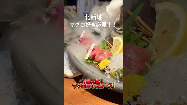 《北新地》1番人気！希少部位も食べれるマグロ尽くしコースが飲み放題付きで6,000円！？