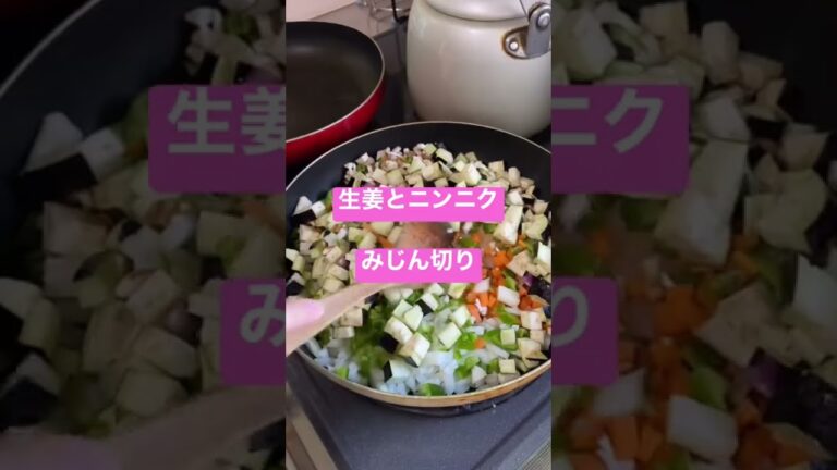 【がん闘病日記】娘’sキッチン　夏野菜のキーマカレーとやる事が色々あって忙しい次女