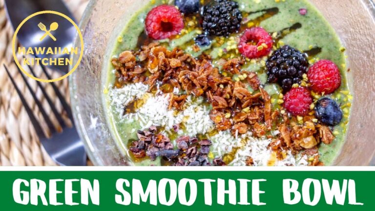 How to make Green Smoothie Bowl グリーンスムージーボウルの作り方