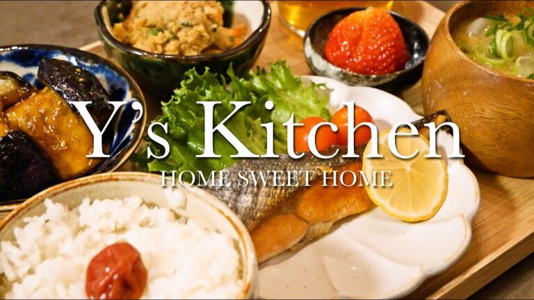 【夜ごはん】塩鮭＆卯の花＆大根の味噌汁＆いちご