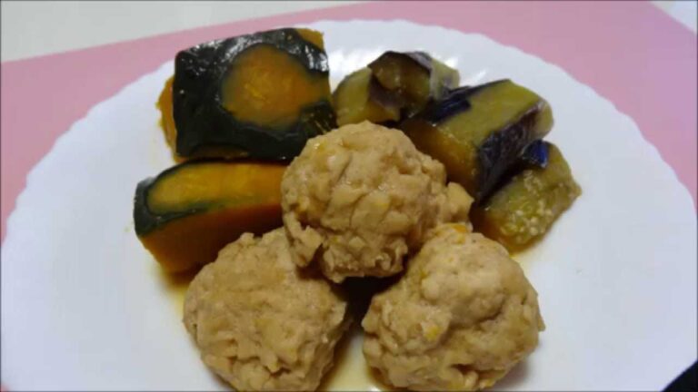 ダイエット＆健康レシピ・高野豆腐と鶏胸肉ミンチボールと野菜の煮物