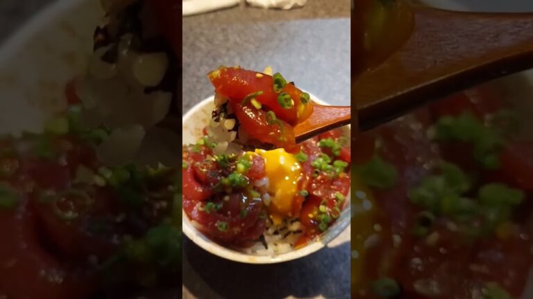 マグロ漬け丼‥きみをまぜて😋