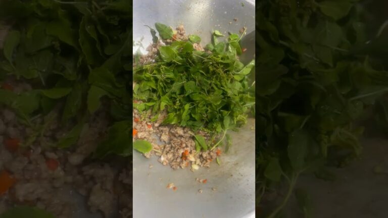 ผัดกระเพราหมูสับแบบแห้ง ๆ #กระเพราหมูสับ  #ผัดกระเพรา #food