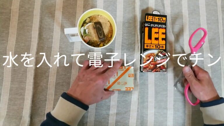 【レンジでカップヌードル】辛さ10倍シーフードカレーヌードルを作って食べてみました