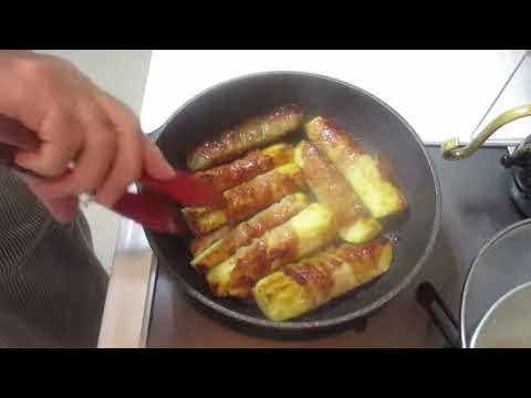 🥒ズッキーニのスティック🐷バラ肉巻き：単品❶