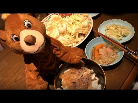 【わが家の晩ご飯7月9日】牛丼と無限やみつきキャベツ・・・