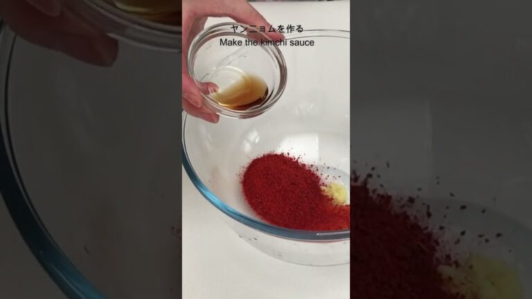 簡単おいしい【きゅうりのキムチ】がすぐ出来る #shorts　作り方は説明欄かコメント欄をみてね