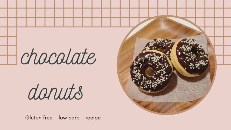 【低糖質】簡単/糖質1個5g /大豆粉チョコレートドーナツレシピ　　　　小麦粉不使用