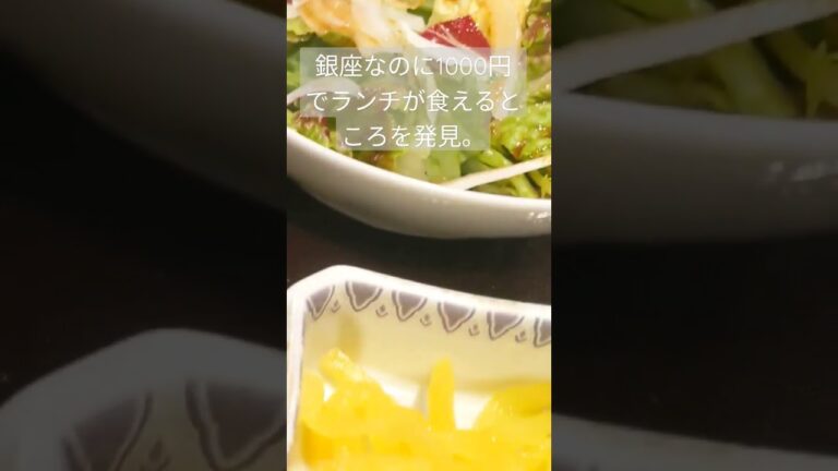【羅豚】銀座なのに1000円でランチが食えるところを発見【銀座】