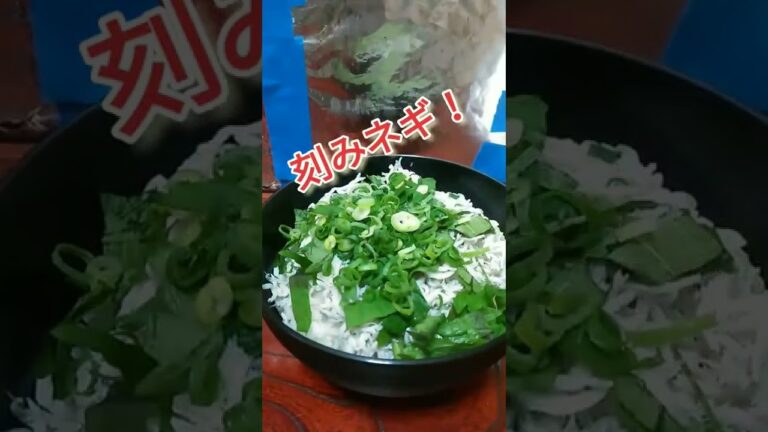ごま油が香る美味しいしらす丼の作り方！　#shorts 　#簡単レシピ 　#しらす丼