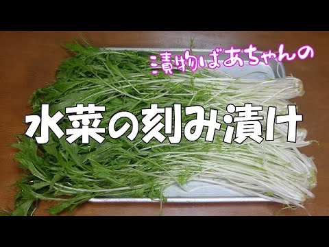 水菜の刻み漬け『シャキシャキ食感でやみつきになる美味しさ！！』