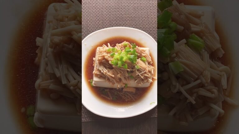 安い美味い早い😋❗【冷奴のえのきソース】#Shorts #ひめりんご