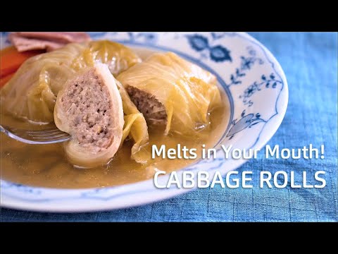 【料理】とろける美味しさ♪ ロールキャベツの作り方 / Melts in Your Mouth! CABBAGE ROLLS Recipe【ASMR】
