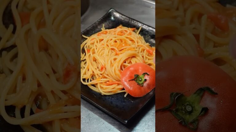 トマトだけで作るトマトパスタ