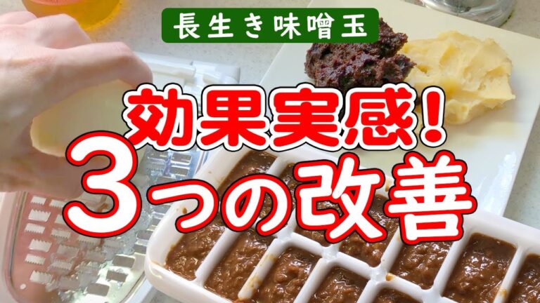 スペシャル味噌汁の素で効果を体感！続けていこうと決意した長生き味噌玉の作り方【ダイエット】【作り置き】