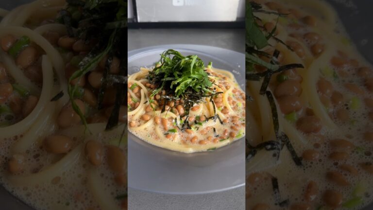 ダイエット中におすすめ納豆パスタ作った結果ww #shorts
