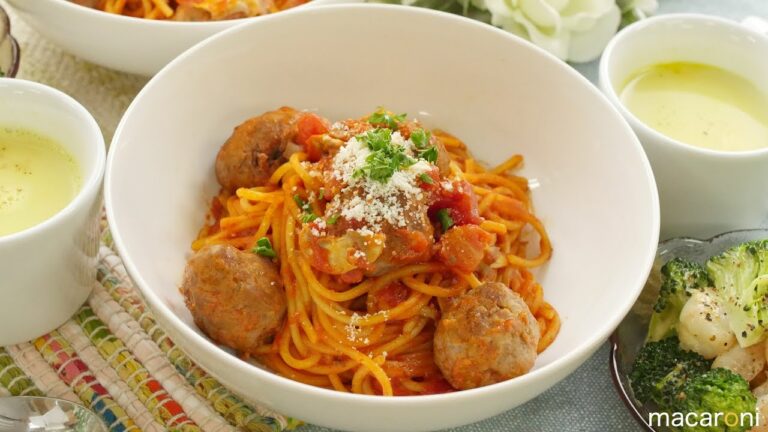 フライパン ひとつで！ カリオストロの 城の ミートボール パスタ のレシピ 作り方