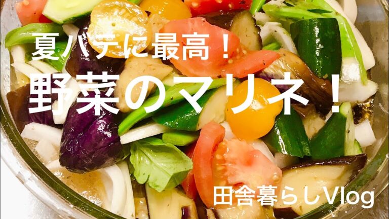 [料理]夏バテに知らず！簡単夏野菜マリネ！田舎暮らしVlog