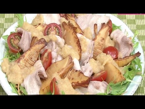 豚バラとタケノコのサラダ仕立て