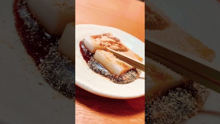 夏にピッタリ　浅草老舗　船橋屋のくず餅