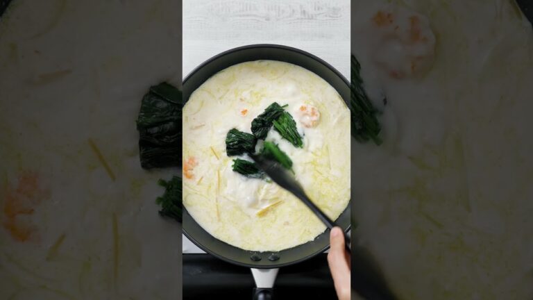 えびとほうれん草のスパゲッティグラタン #レシピ動画 #簡単レシピ #簡単おいしい #おうちごはん #簡単美味しい #おいしい時間 #料理 #超簡単料理