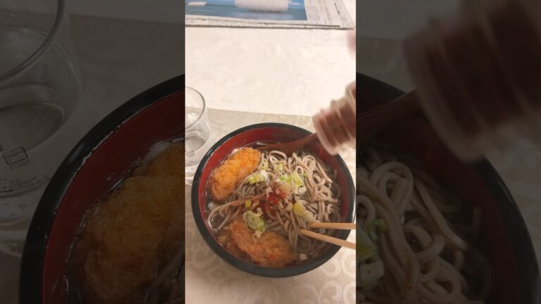 天ぷら蕎麦‼️温まりましょう‼️ #家庭料理 #料理 #ご飯 #蕎麦