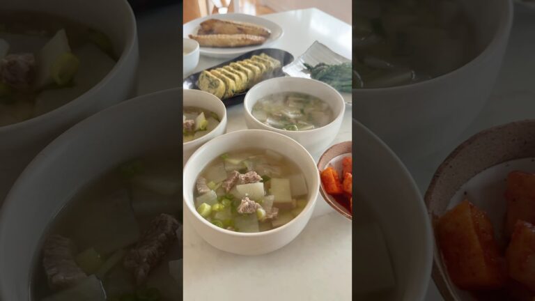 Sogogi muguk (beef and radish soup) 소고기무국 韓国式牛肉と大根のスープ