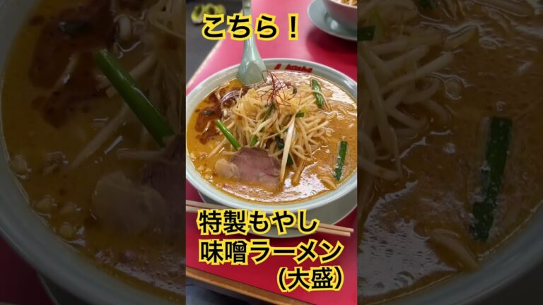 山岡家の期間限定のもやし味噌ラーメン美味しい！