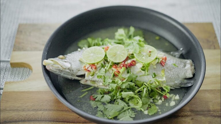 バンコク暮らしのvlog #8／白身魚のライム蒸し（プラー・ヌン・マナオ ปลานึ่งมะนาว）を作る。Steamed Fish with Lime