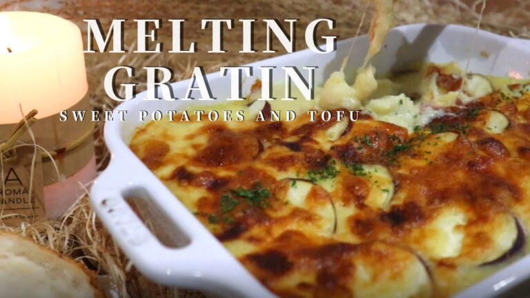 さつまいもとお豆腐のとろけるグラタン / Sweet Potatoes and Tofu Melting Gratin.
