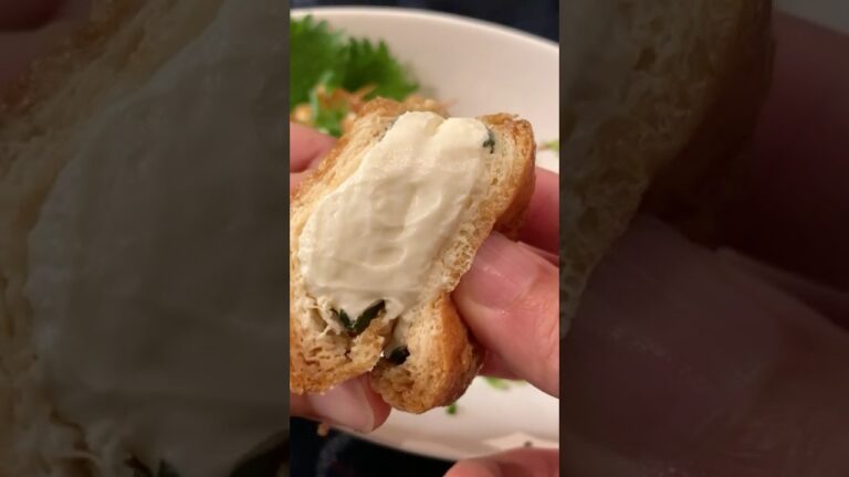 【チーズ好きに見てほしい🧀】クリームチーズとお揚げさん#shorts