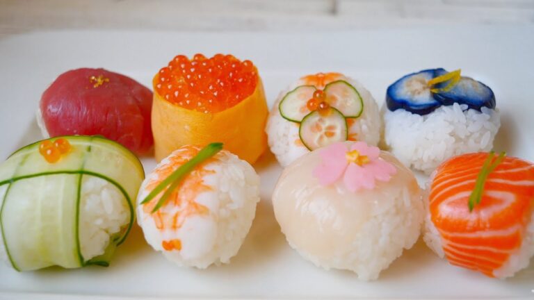 ラップで包んで簡単♪ 手まり寿司Temari Sushi (Sushi Balls)