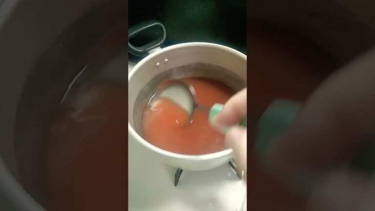 トマトケチャップでスープを作りました🍅