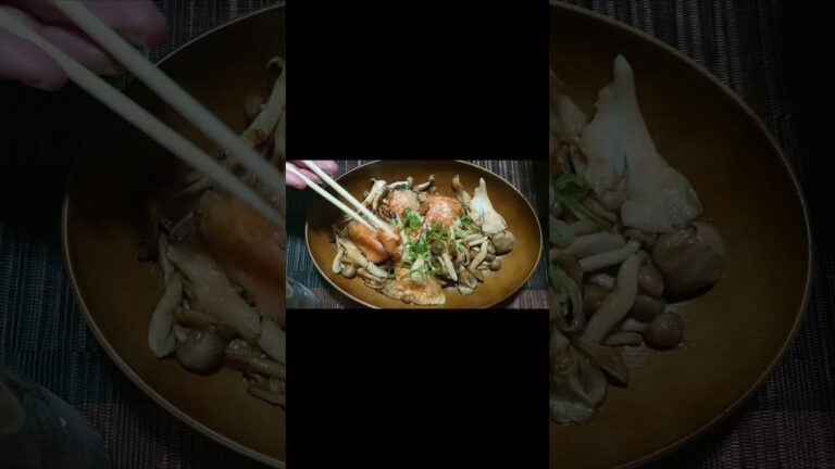 【簡単レシピ】鮭ときのこのガーリックバター醤油炒めを食うてみた結果　【ちゃんやま  cooking】 #shorts