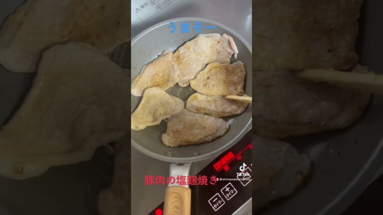 【飯テロ】豚肉の塩麹焼き#shorts