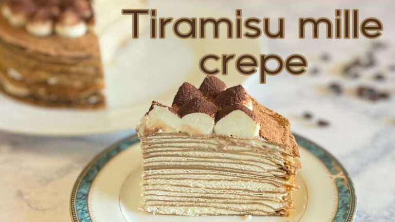 How to make Tiramisu mille crepe ||ティラミスミルクレープ の作り方
