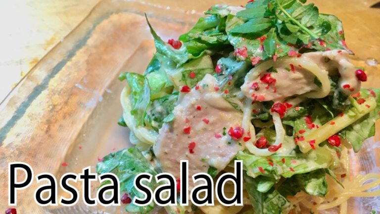 お野菜たっぷり！パスタサラダ　～和風ジェノバソース～